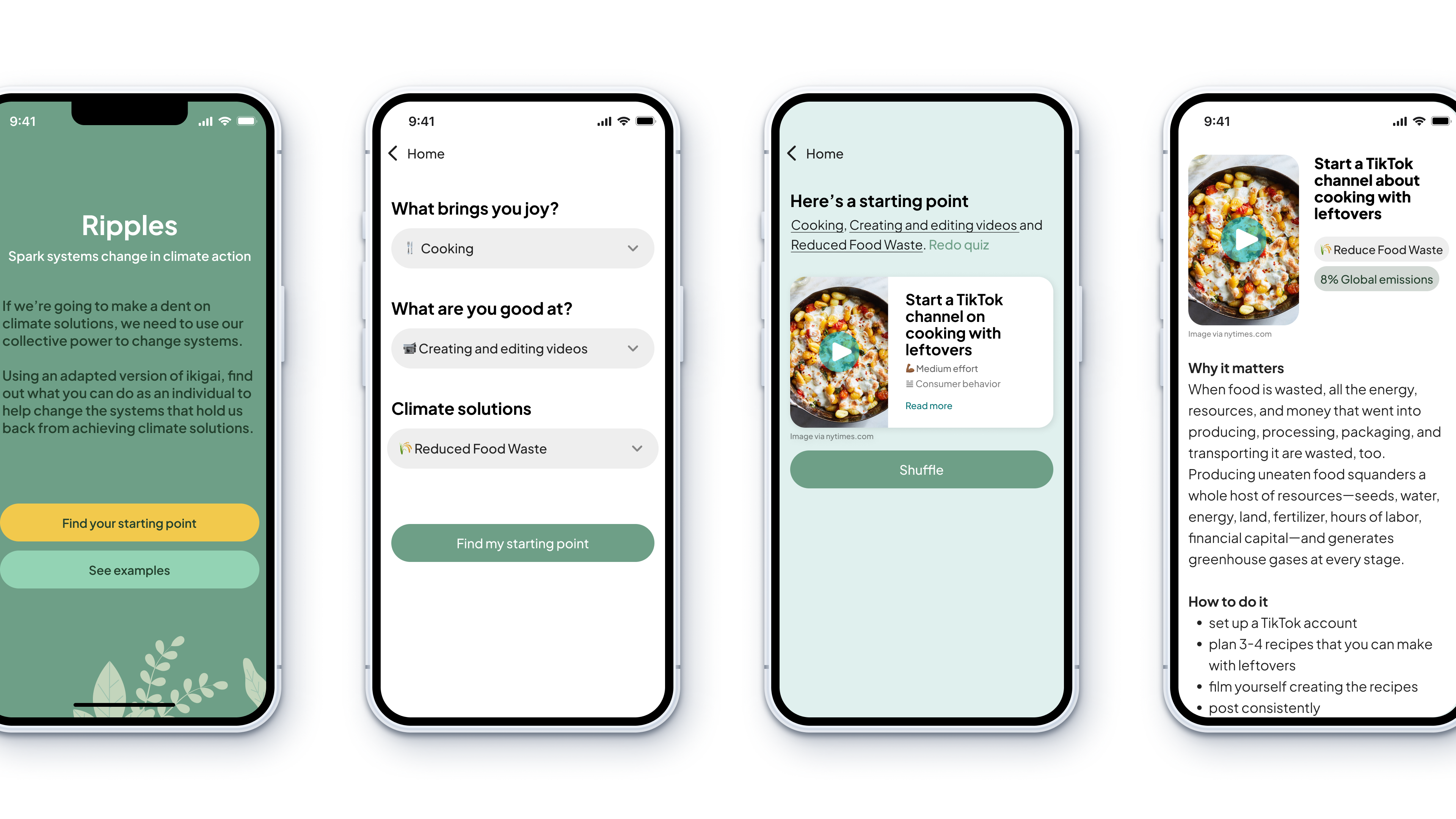 Ikigai generator and personalized starting point