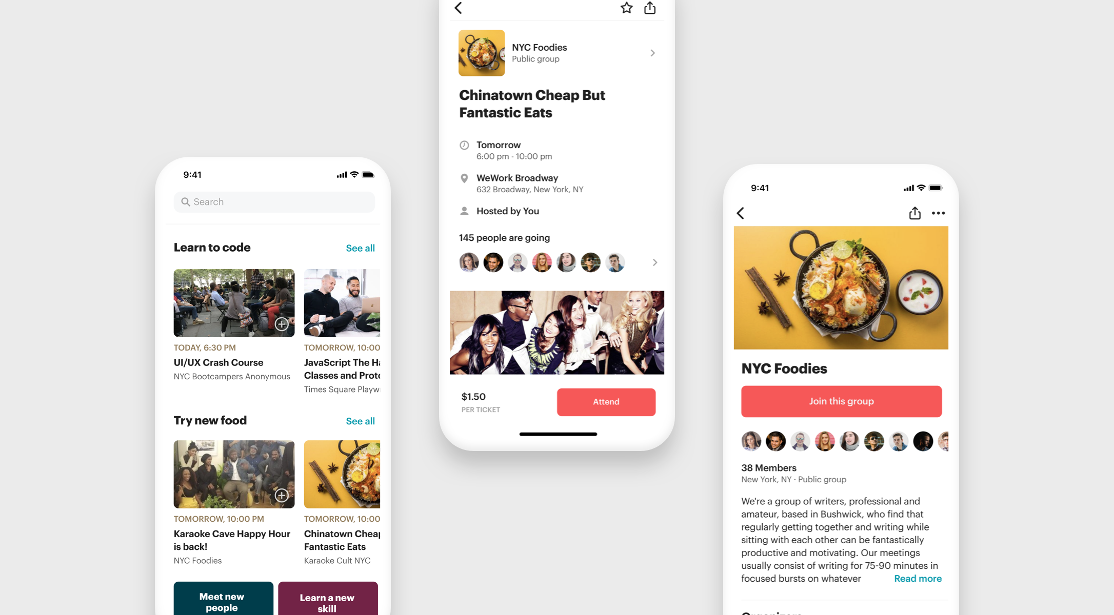 Event and group sign up