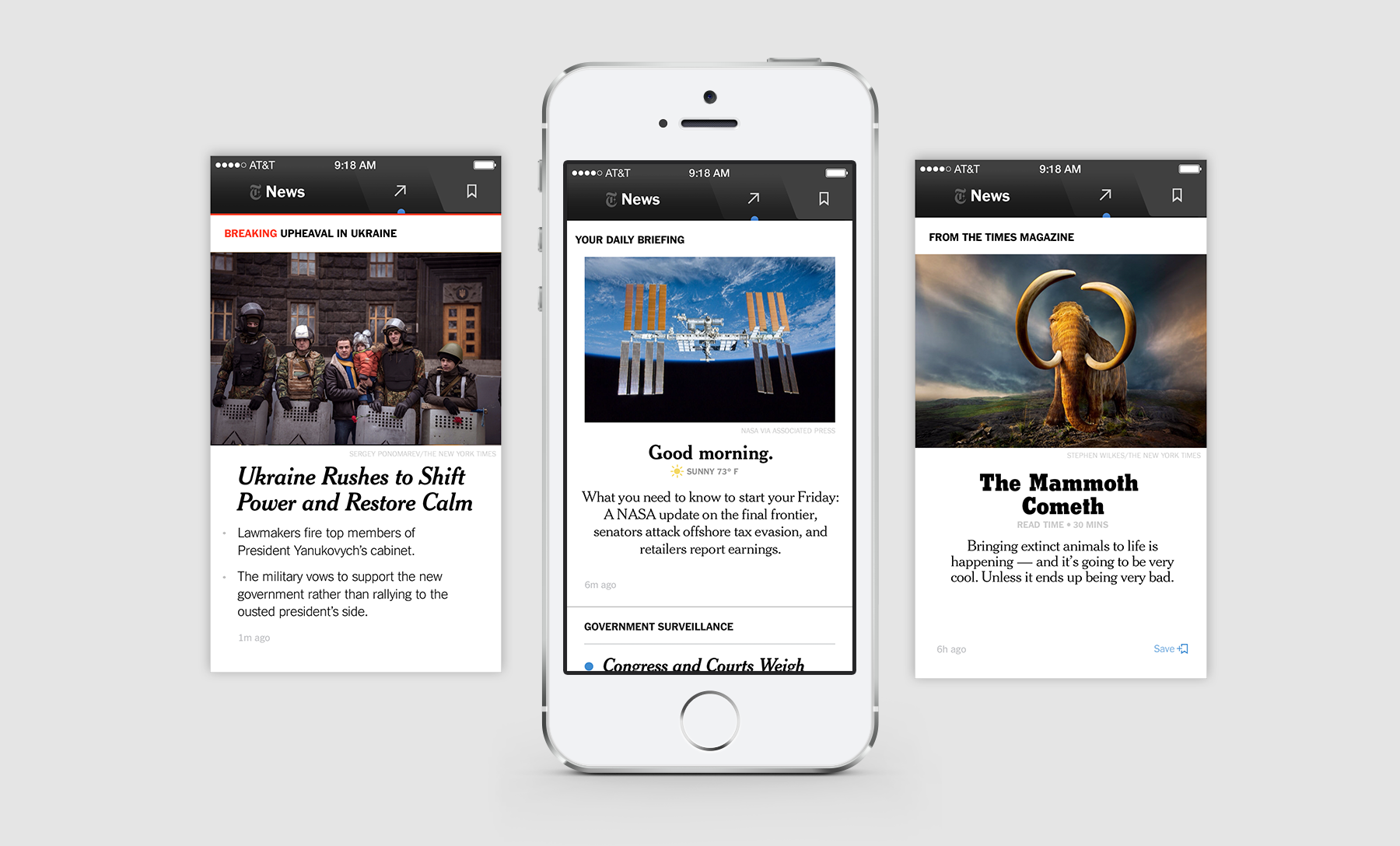 News feed and breaking coverage